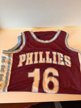 Phillies #16 Maroon Basketball Jersey